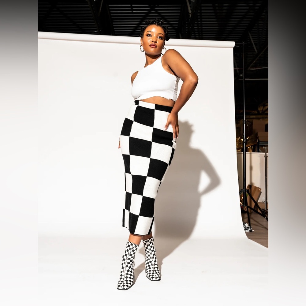 Dressed in LALA Checkered skirt